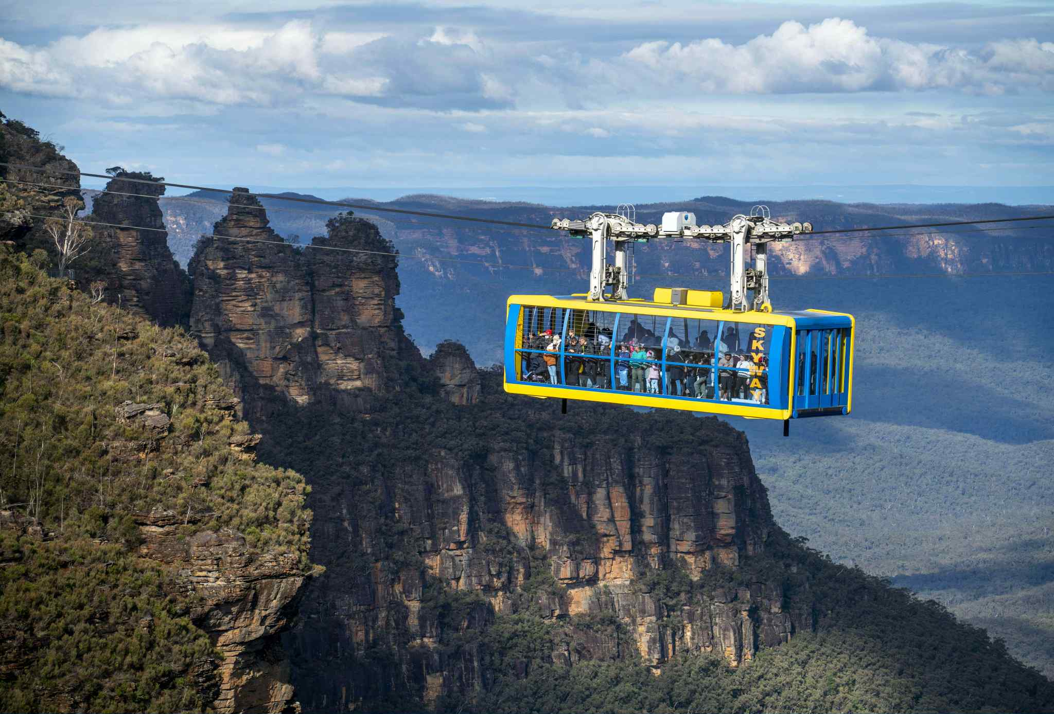 cáp treo tại công viên Blue Mountains, Sydney, Úc