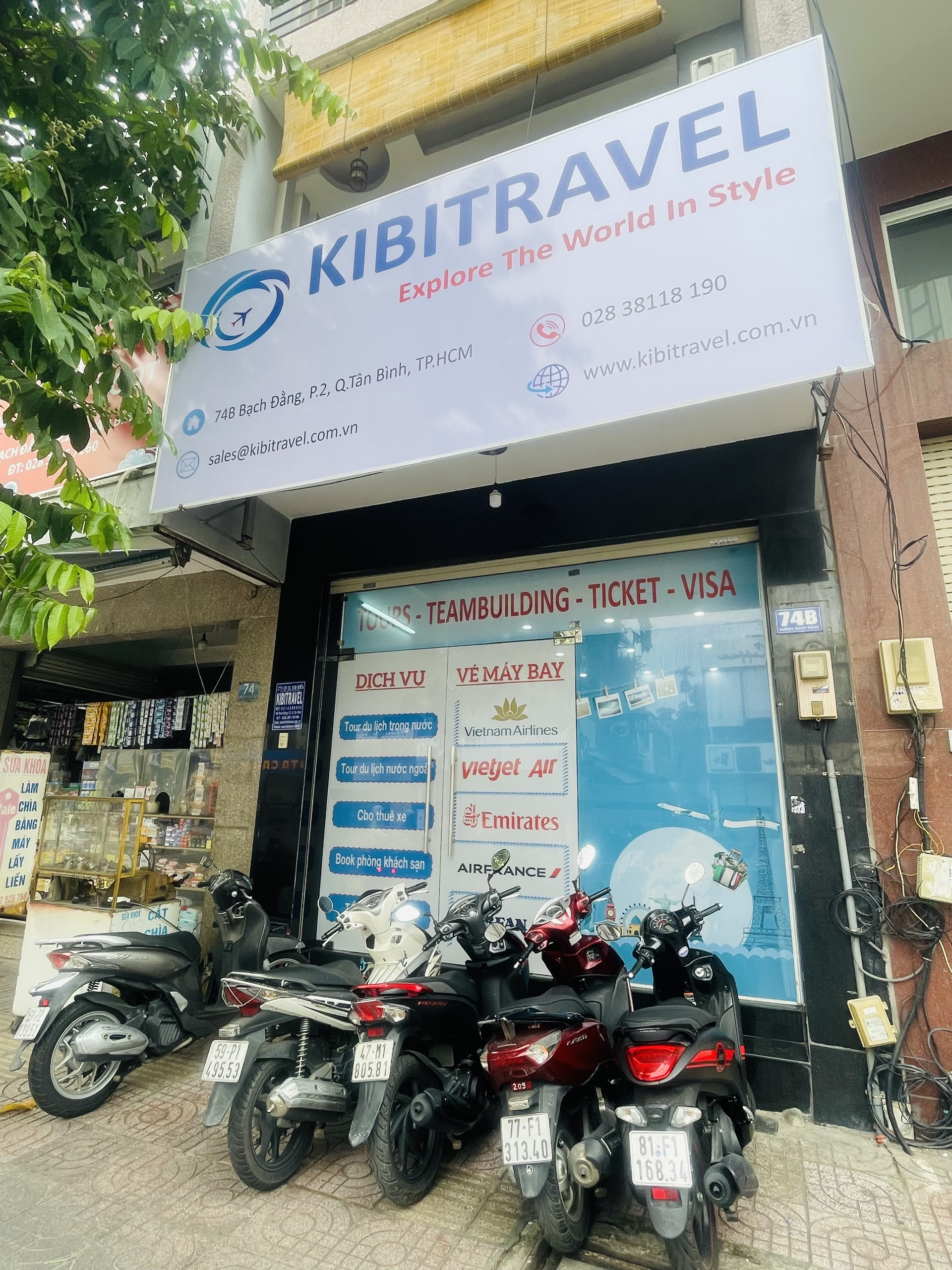 văn phòng cty du lịch Kibitravel, chuyên cung cấp dịch vụ visa du lịch tự túc các nước