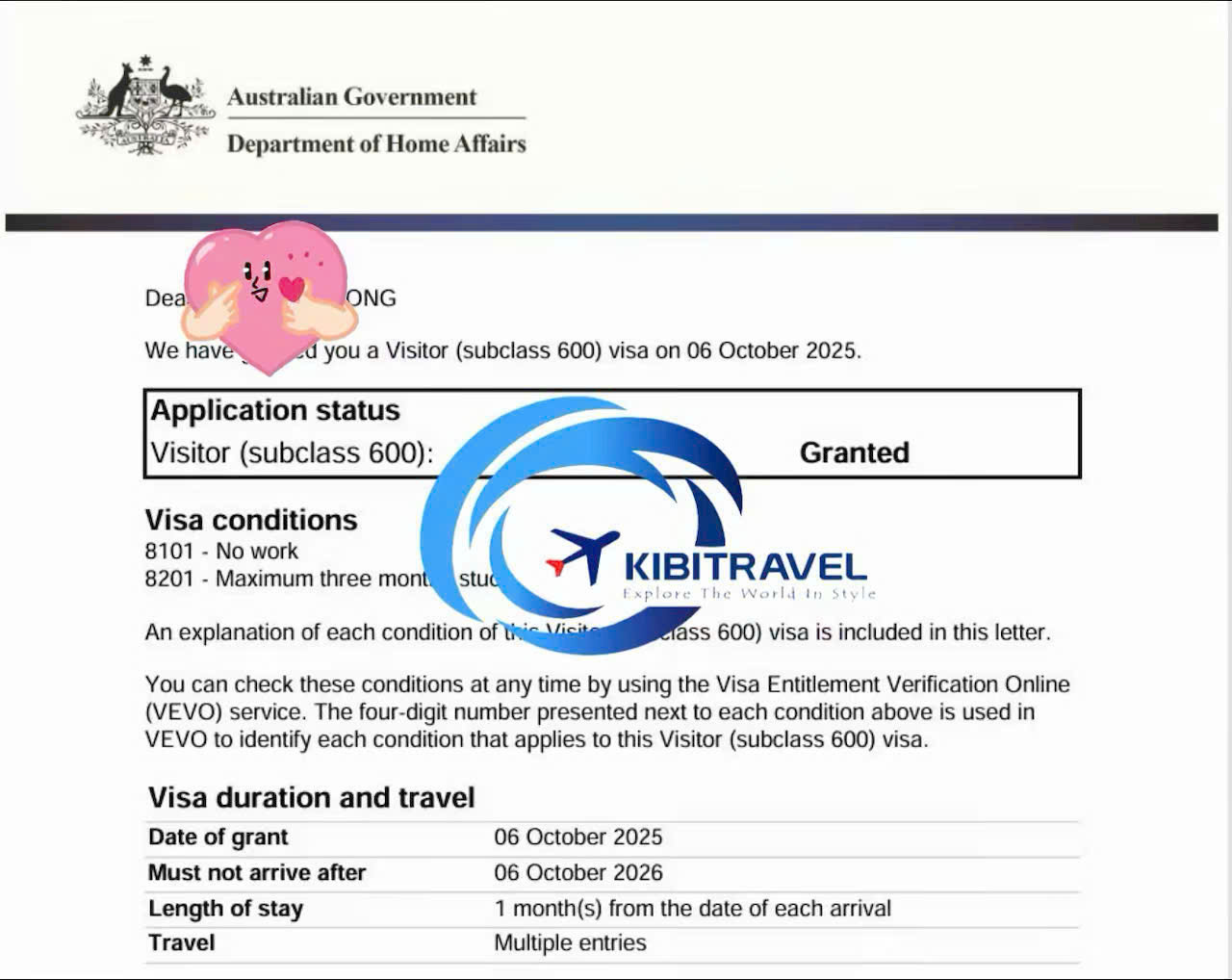 KibiVISA - dich vu visa uc uy tin, tron goi tai tphcm