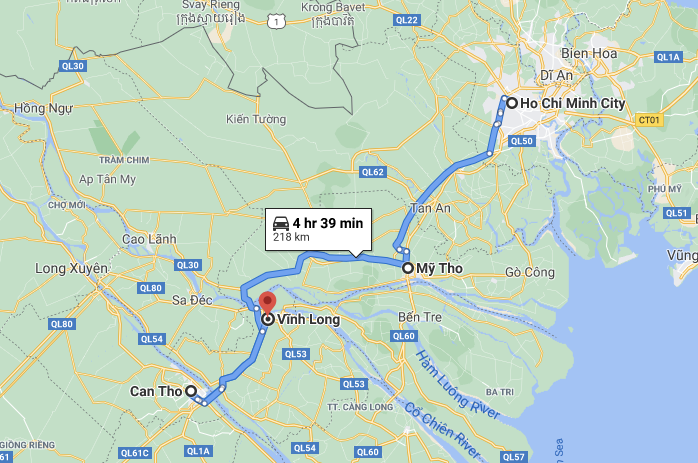 bản đồ du lịch miền Tây