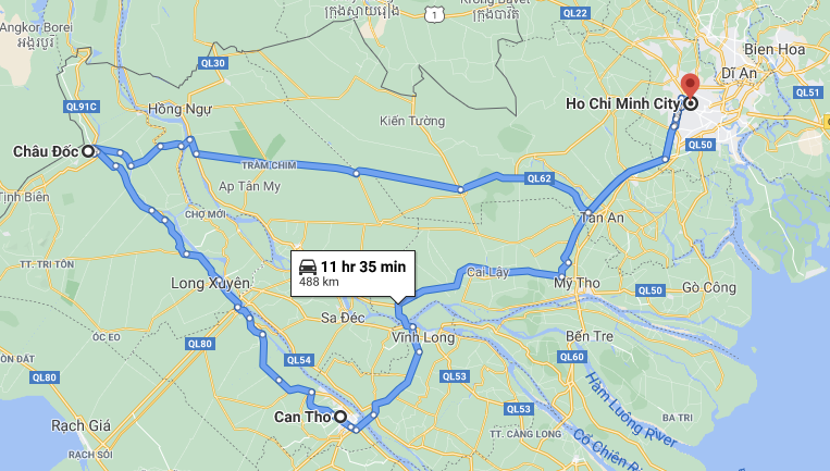 bản đồ du lịch miền Tây